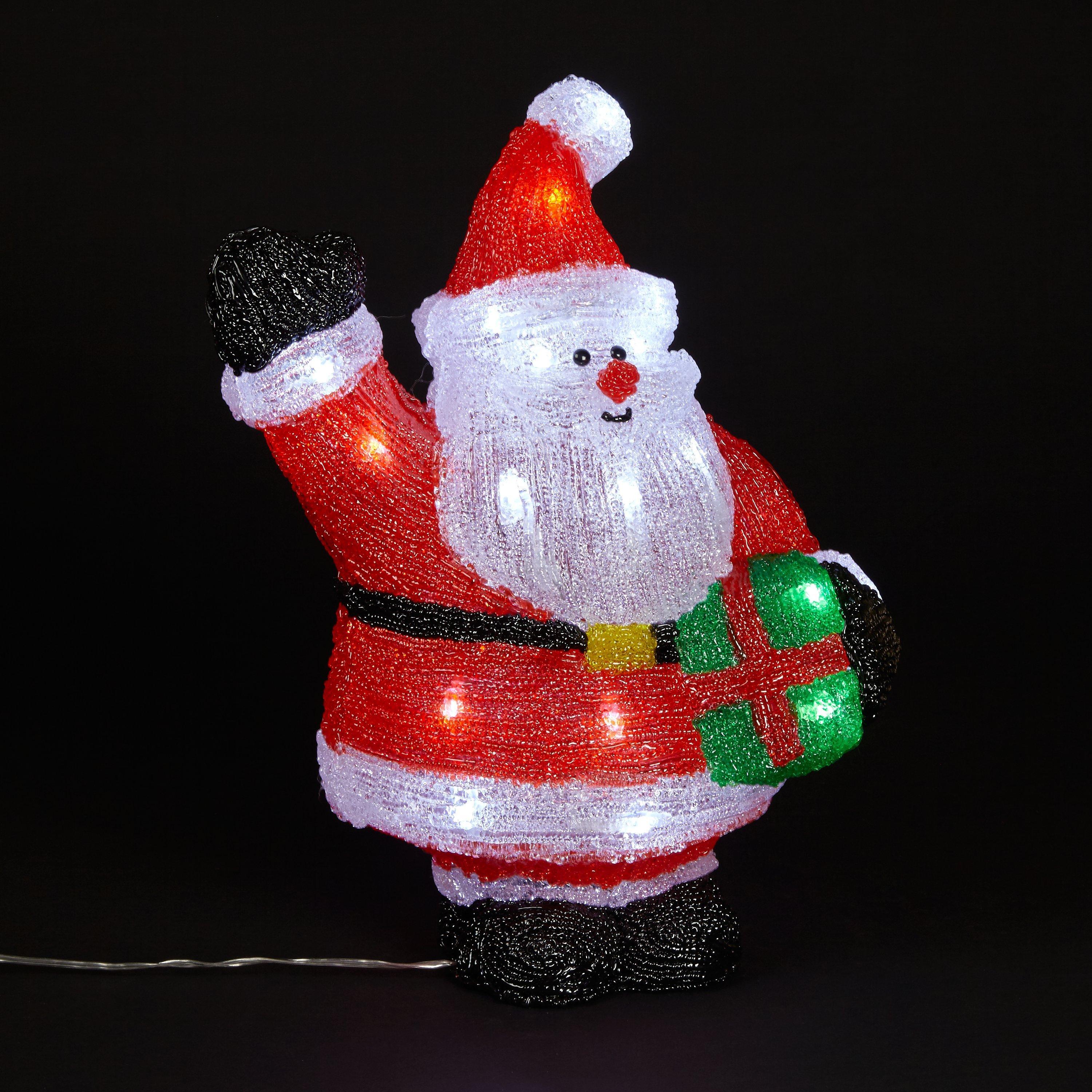 John Lewis Acrylic Santa Christmas Light