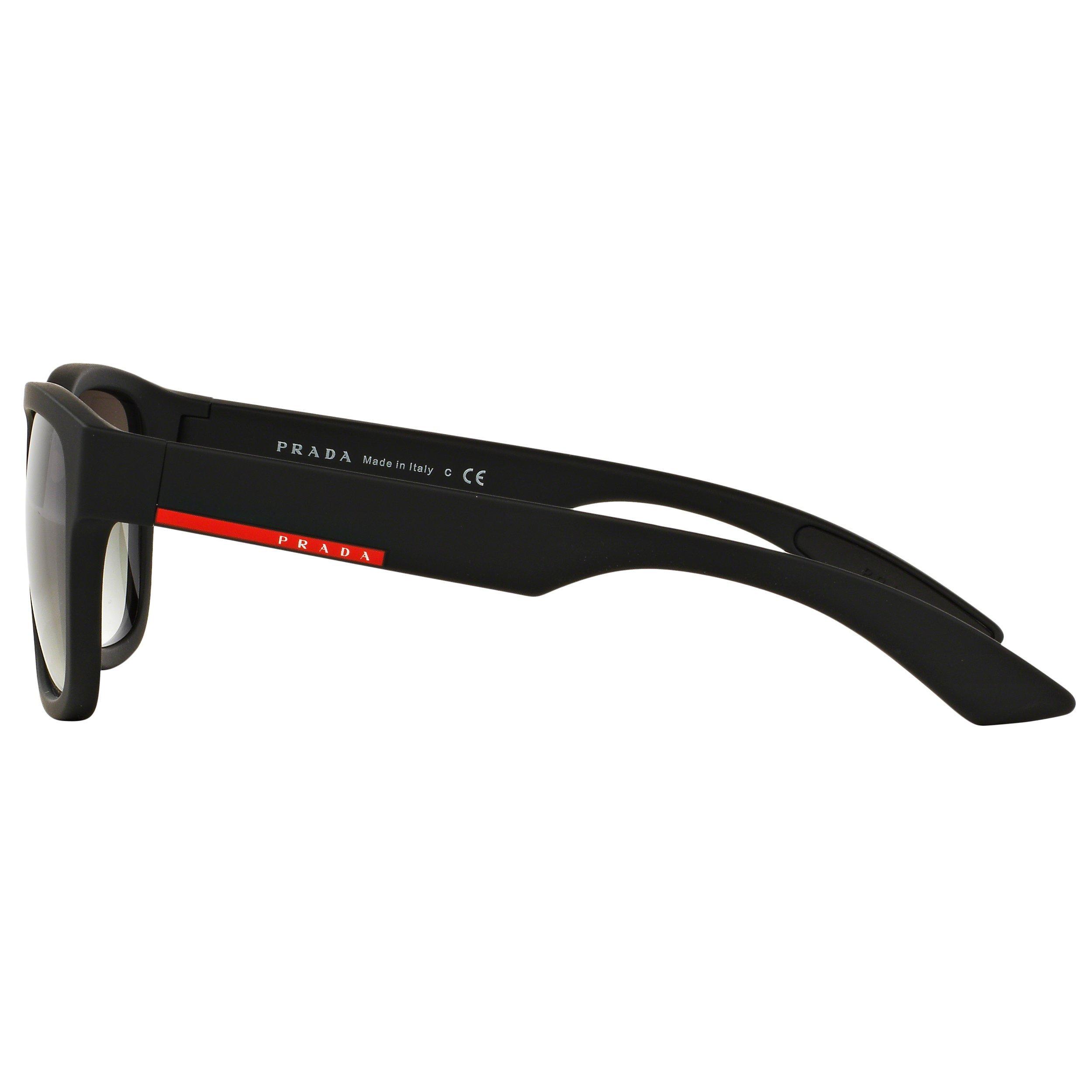 Product image 4 of 7, which shows Prada Linea Rossa PS03QS Rectangular Framed Sunglasses, Black