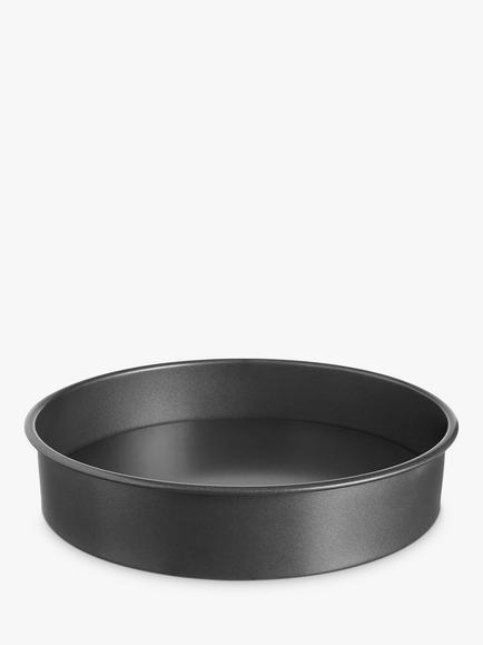 John Lewis Classic Non-Stick Loose Base Cake Tin, 20cm, Grey