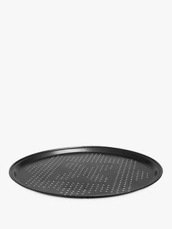 John Lewis Classic Non-Stick Carbon Steel Pizza Tray, 30cm, Grey