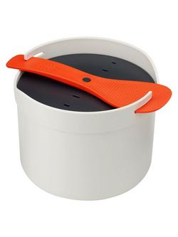 Joseph Joseph M-Cuisine Microwave Rice Cooker, Stone/Orange