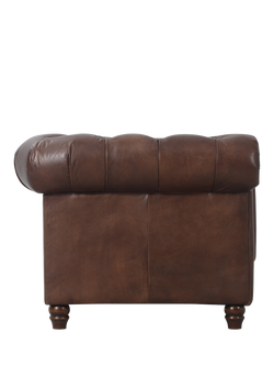 Halo Earle Chesterfield Medium 2 Seater Leather Sofa - view 2, Antique Whisky