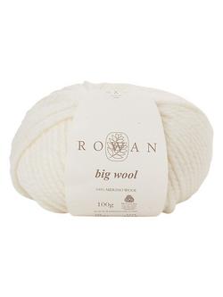 Rowan Big Wool Super Chunky Merino Yarn, 100g, White Hot 001