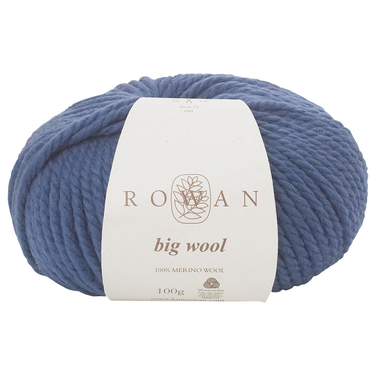 Rowan Big Wool Super Chunky Merino Yarn 100g Steel Blue 0052