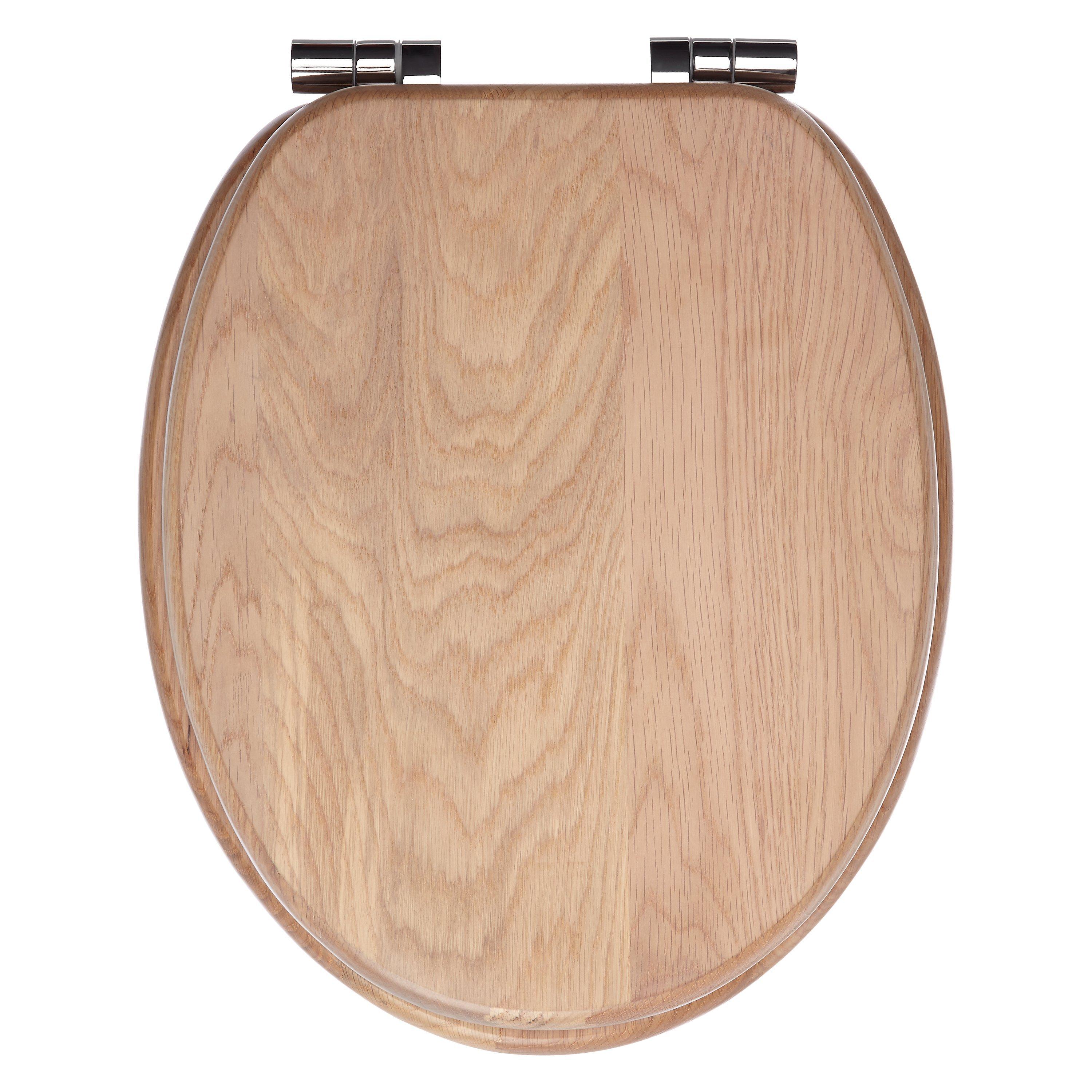 John Lewis Oak Toilet Seat, FSC-certified (Limed Oak)