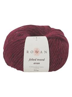 Rowan Felted Tweed Aran Yarn, 50g, Cherry 732