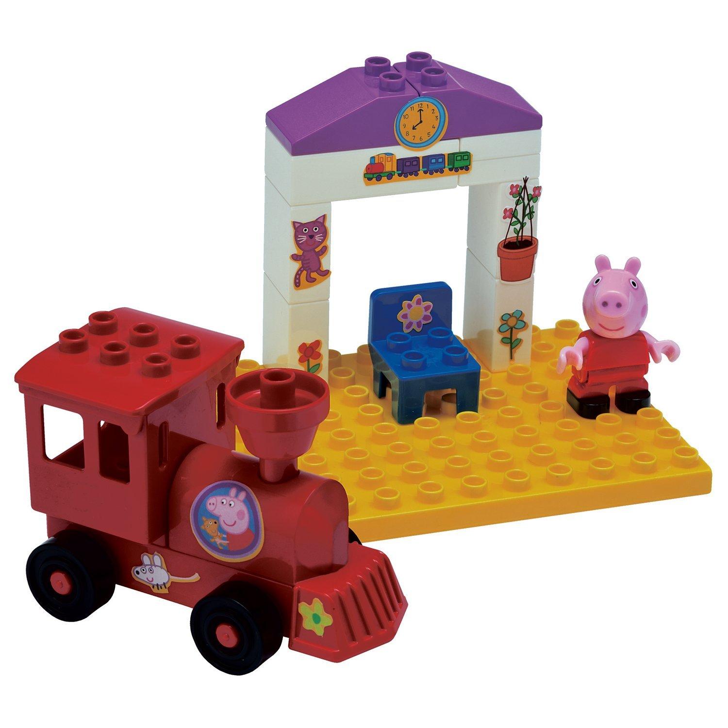 Peppa pig train construction set online