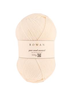 Rowan Pure Wool Superwash Worsted Aran Yarn, 100g, Cream 102