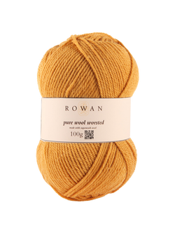 Rowan Pure Wool Superwash Worsted Aran Yarn, 100g, Gold 133