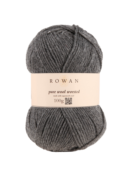 Rowan Pure Wool Superwash Worsted Aran Yarn, 100g, Granite 111