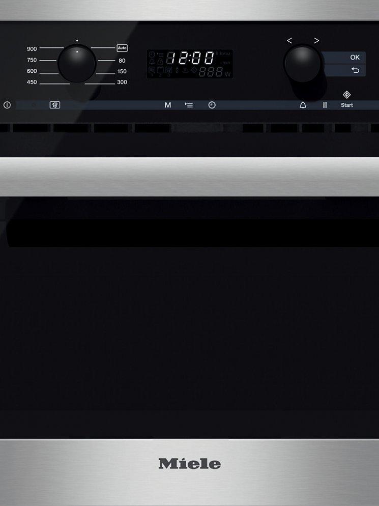 Miele M6260 TC Microwave, Clean Steel
