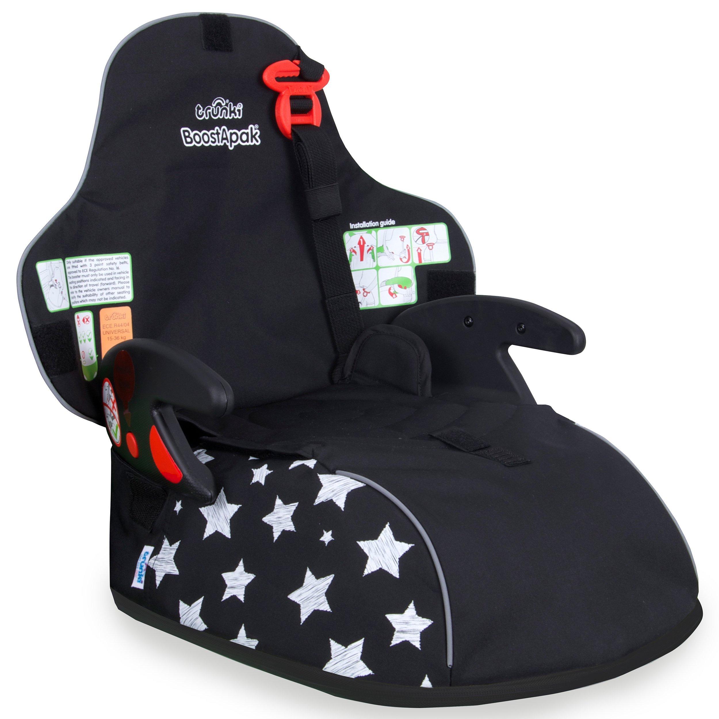 Trunki Boostapak Group 2 3 Car Booster Seat Black Stars