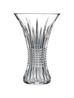 Waterford Crystal Lismore Diamond Cut Glass Vase, H30cm, Clear, Clear
