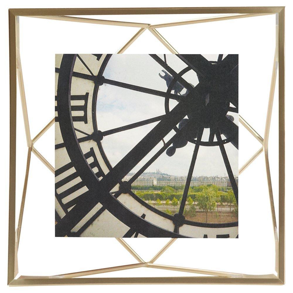 Umbra Prisma Photo Frame, Brass 4" x 4" (10 x 10cm)