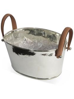 Culinary Concepts Half Champagne Bath Hammered, Silver