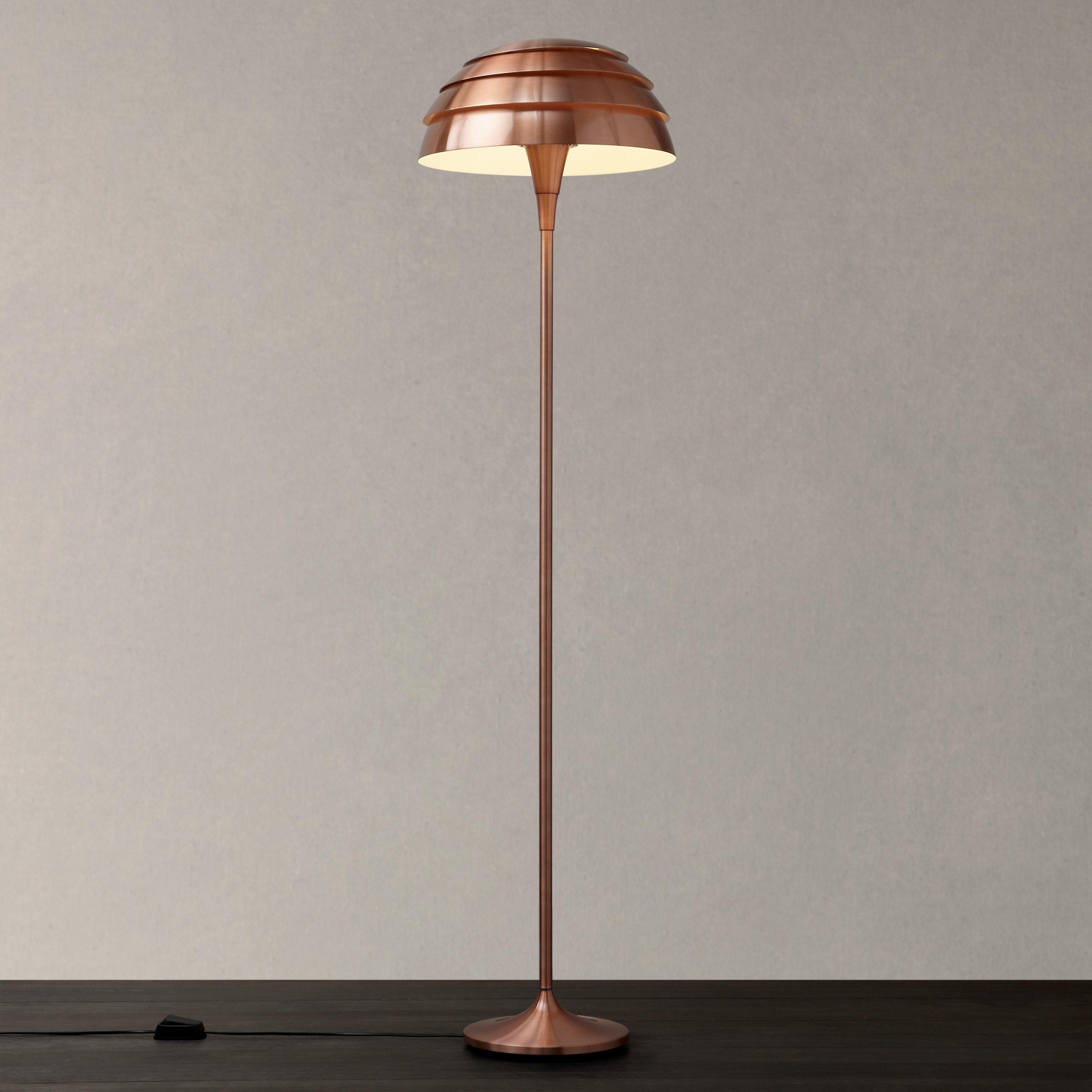 John Lewis Oslo Floor Lamp, Copper