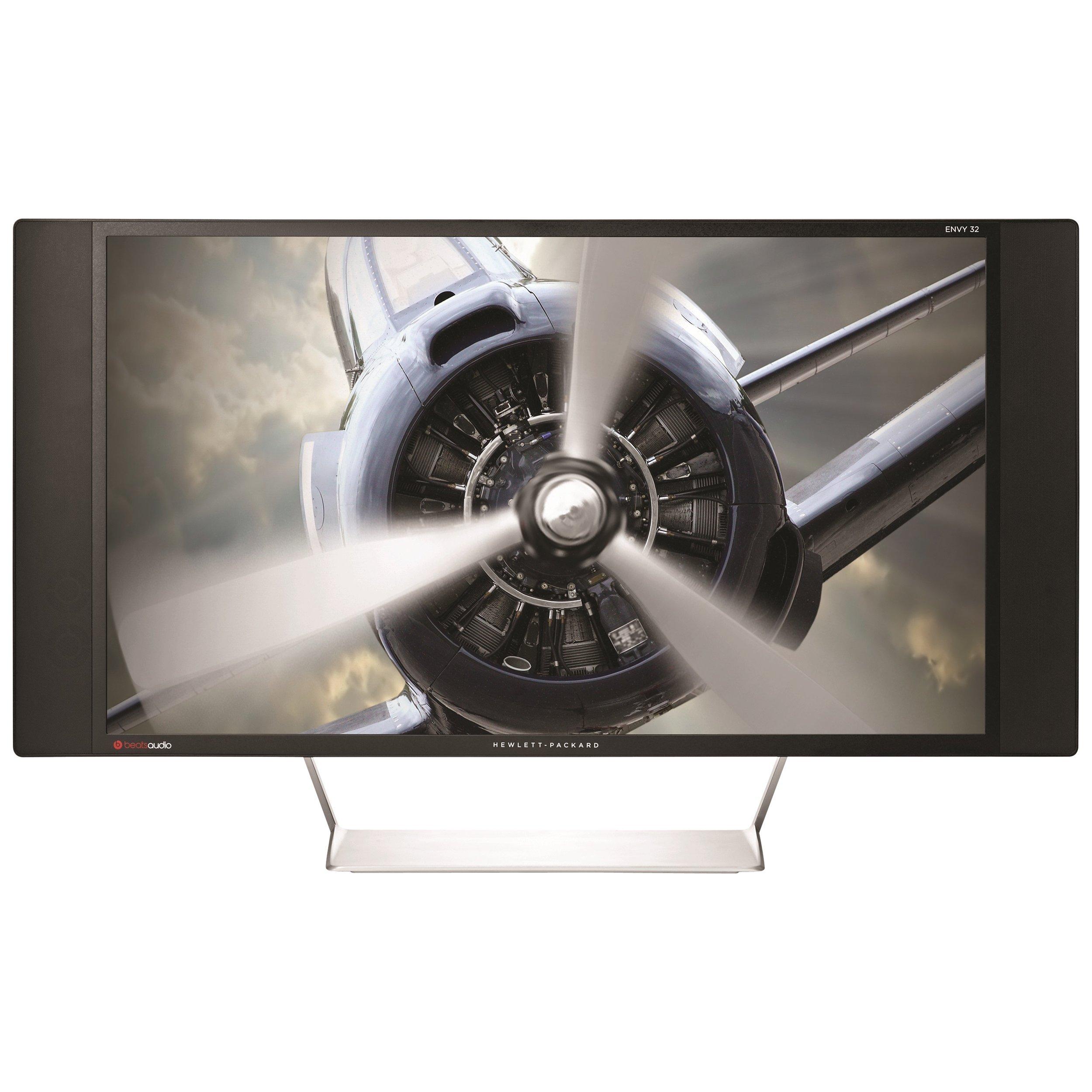 HP Envy 32 Media Display Quad HD LED PC Monitor with BeatsAudio, 32", Black