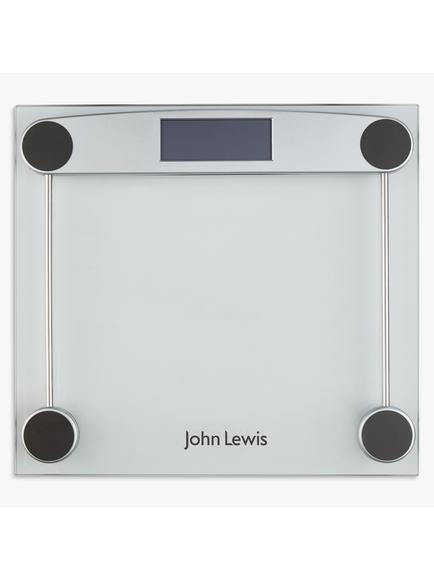 John Lewis Digital Glass Bathroom Scale, White