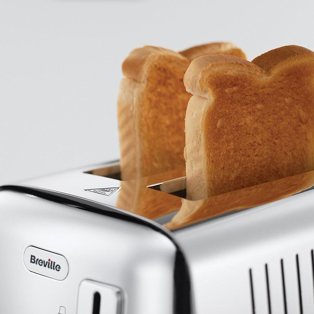 Breville VTT570 Perfect Fit for Warburtons 2 Slice Toaster Stainless Steel