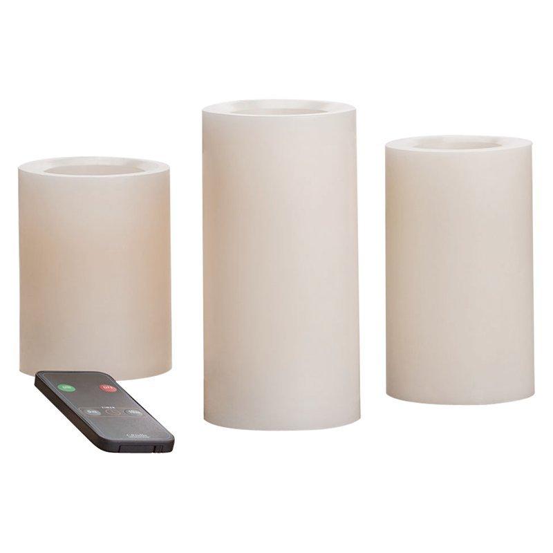 LED Candles with Remote, Pack of 3