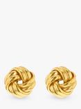 IBB 18ct Yellow Gold Knot Stud Earrings, Yellow Gold