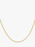 IBB 18ct Yellow Gold Twist Curb Chain Necklace, Yellow Gold