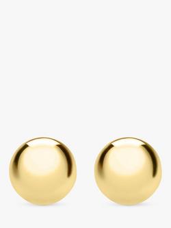 IBB 18ct Gold Ball Stud Earrings, Yellow Gold