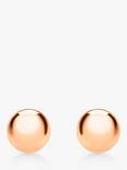 IBB 18ct Rose Gold Ball Stud Earrings