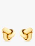 IBB 18ct Yellow Gold Knot Stud Earrings, Yellow Gold