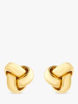 IBB 18ct Yellow Gold Knot Stud Earrings, Yellow Gold, Gold