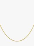 IBB 18ct Yellow Gold Spiga Chain Necklace, Yellow Gold