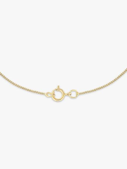 IBB 9ct Gold Knot Pendant Necklace - view 2, Gold