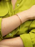 IBB 9ct Rose Gold Rectangular Tube Bangle, Rose Gold