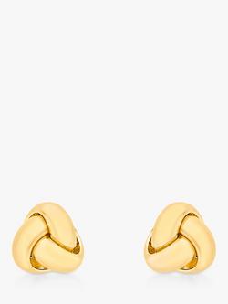 IBB 18ct Yellow Gold Knot Stud Earrings, Yellow Gold, Gold