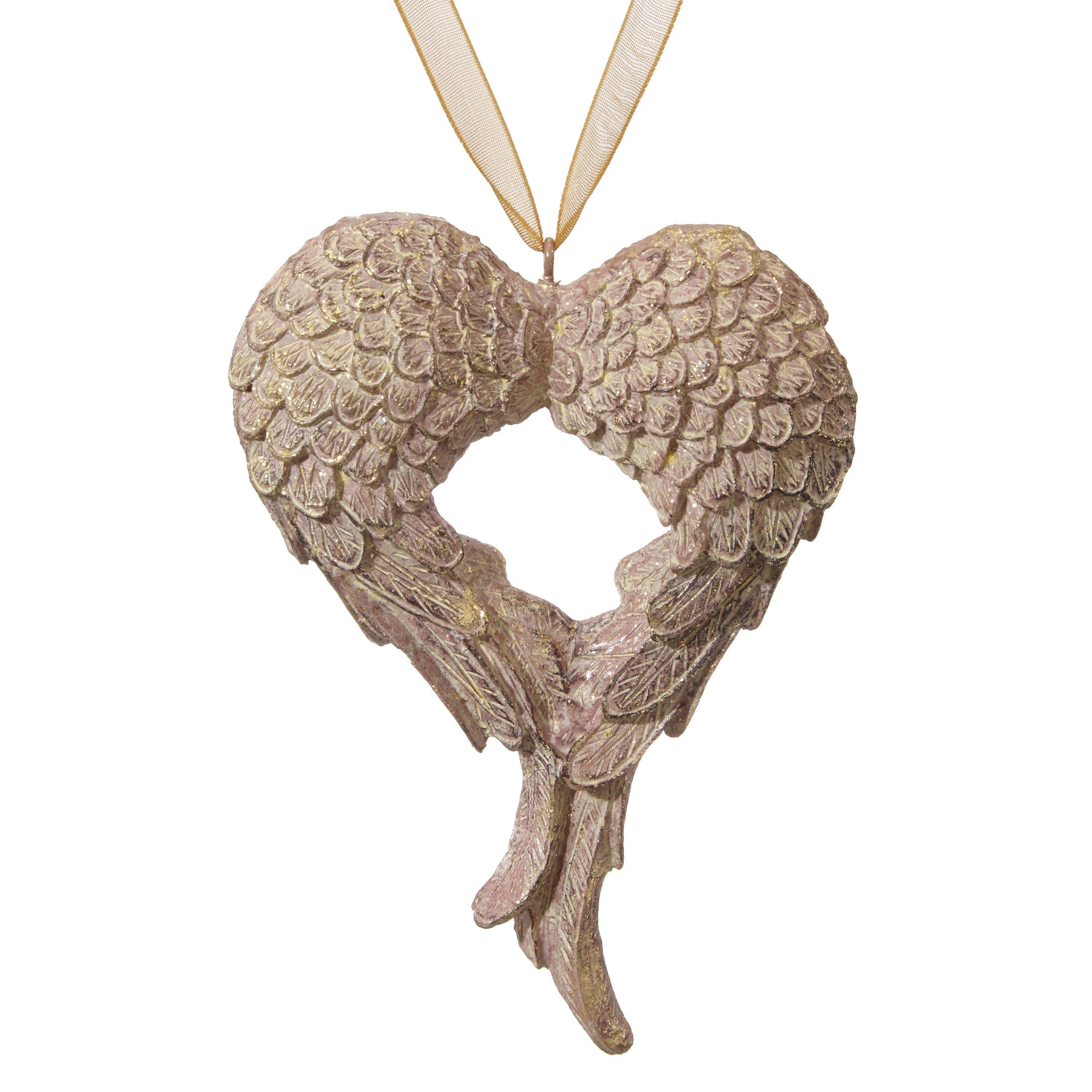 John Lewis Enchantment Angel Wings Tree Decoration, Champagne