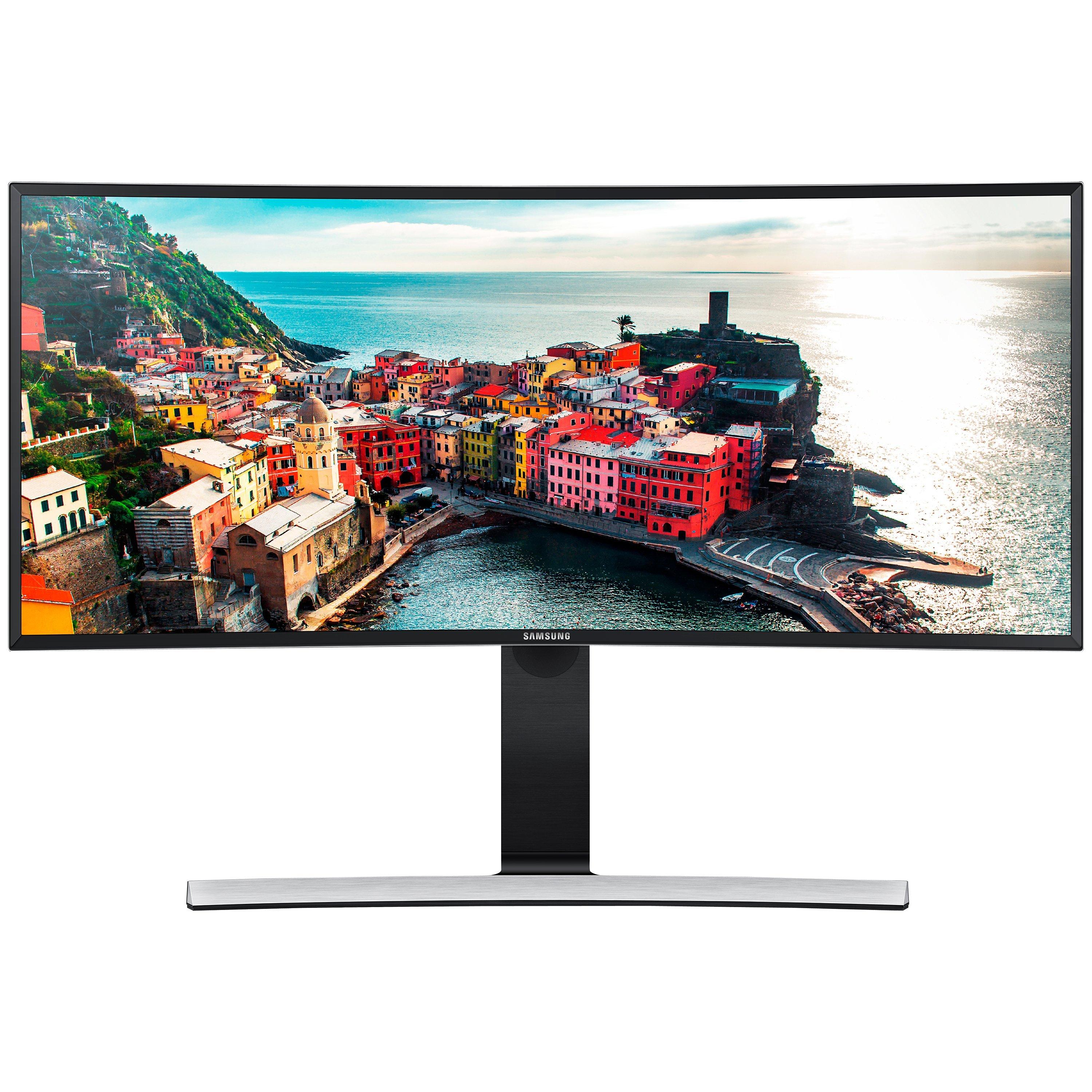 Samsung LS29E790C Curved 21:9 Ultra Widescreen Full HD LED PC Monitor with built-in speakers, 29", Black & silver