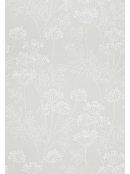 John Lewis Cow Parsley Wallpaper, Grey