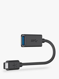 Belkin 3.0 USB-C to USB-A Adapter, Black