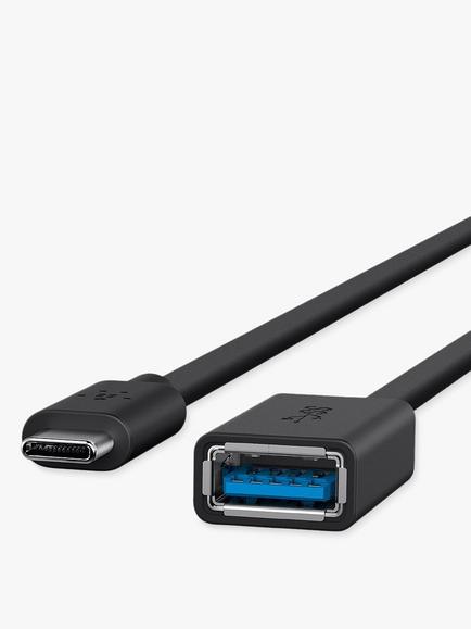 Belkin 3.0 USB-C to USB-A Adapter - view 2, Black
