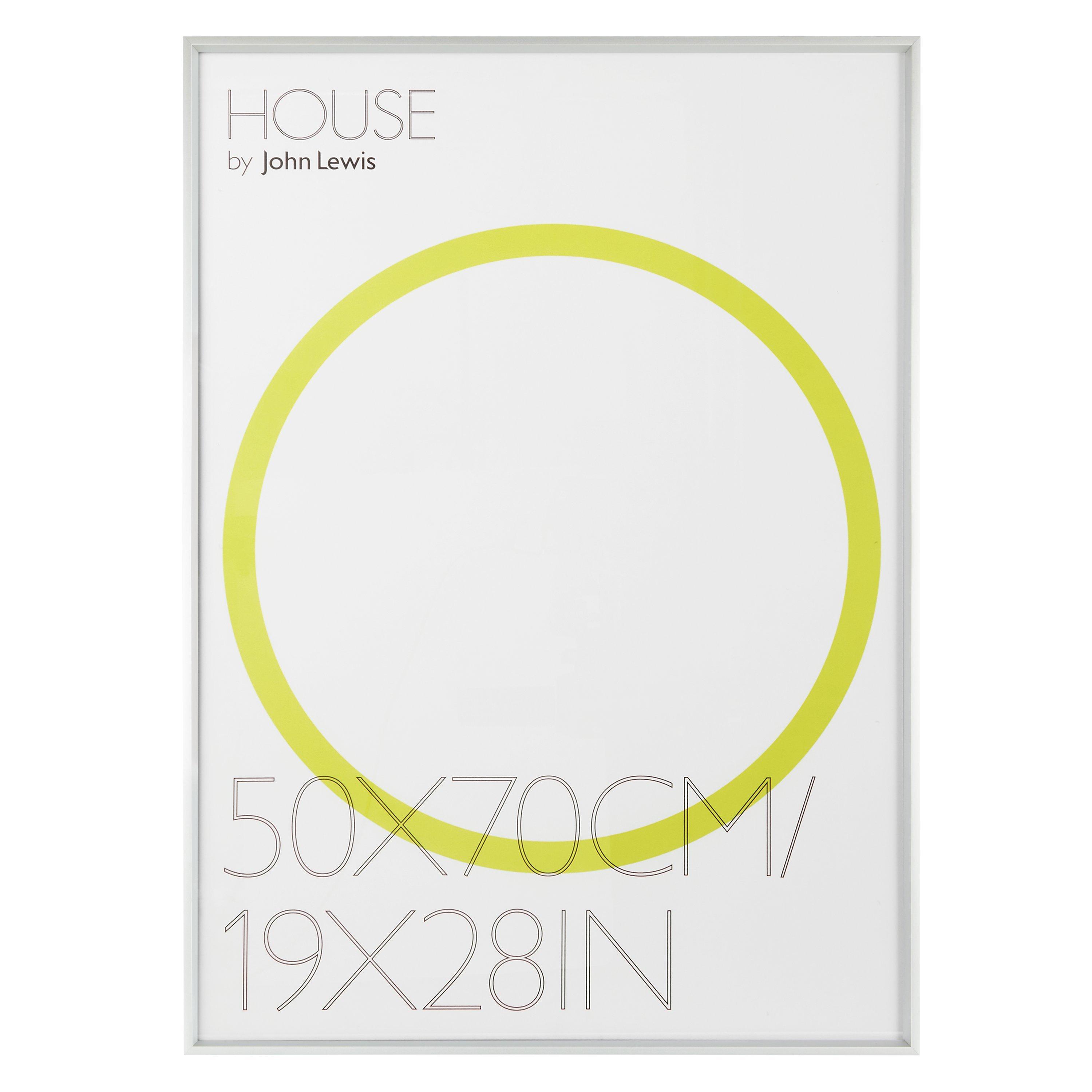 House by John Lewis Aluminium Photo Frame, 50 x 70cm, Silver