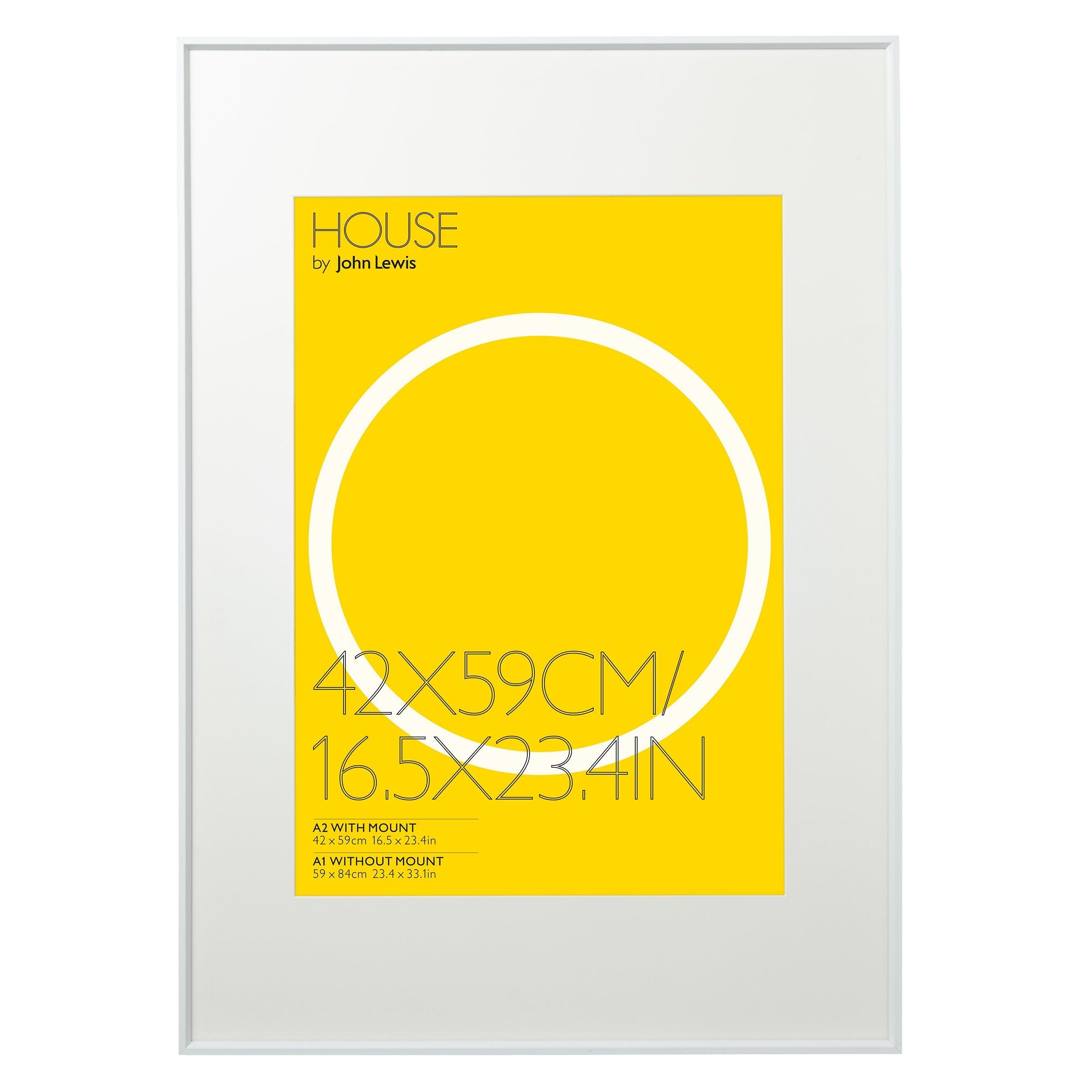 House by John Lewis Aluminium/Acrylic Photo Frame, A1 with A2 Mount