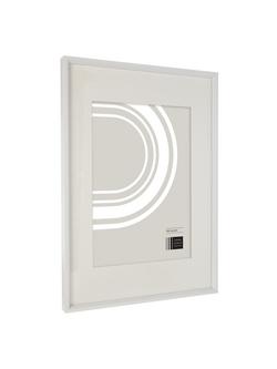 John Lewis Aluminium Photo Frame, A3 with A4 Mount - view 2, White