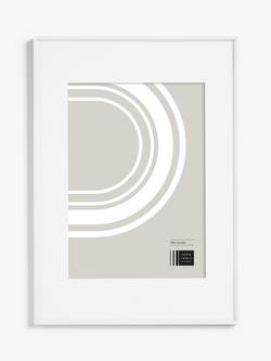 John Lewis Aluminium Photo Frame, A2 with A3 Mount, White