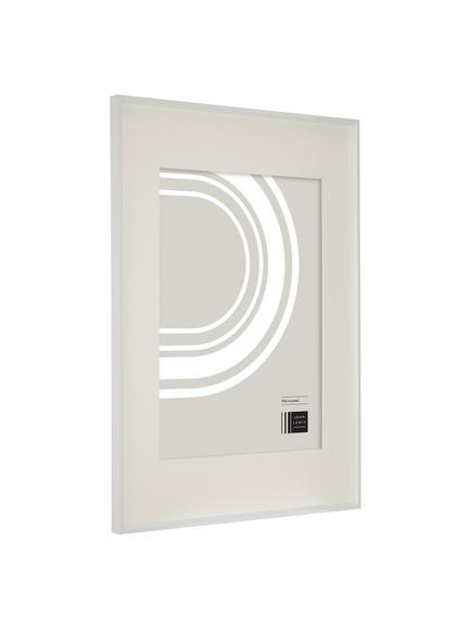 John Lewis Aluminium Photo Frame, A2 with A3 Mount - view 2, White