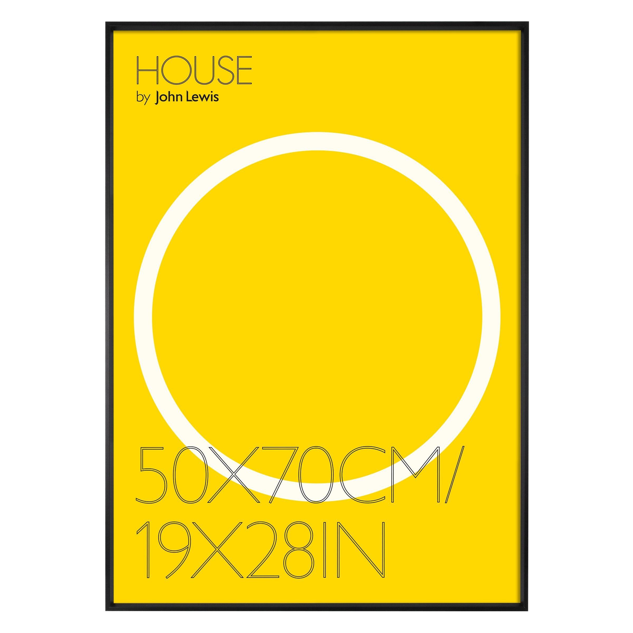 House by John Lewis Aluminium Photo Frame, 50 x 70cm, Matt Black