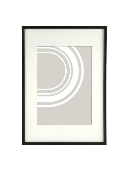 John Lewis Aluminium Photo Frame, A3 with A4 Mount, Black
