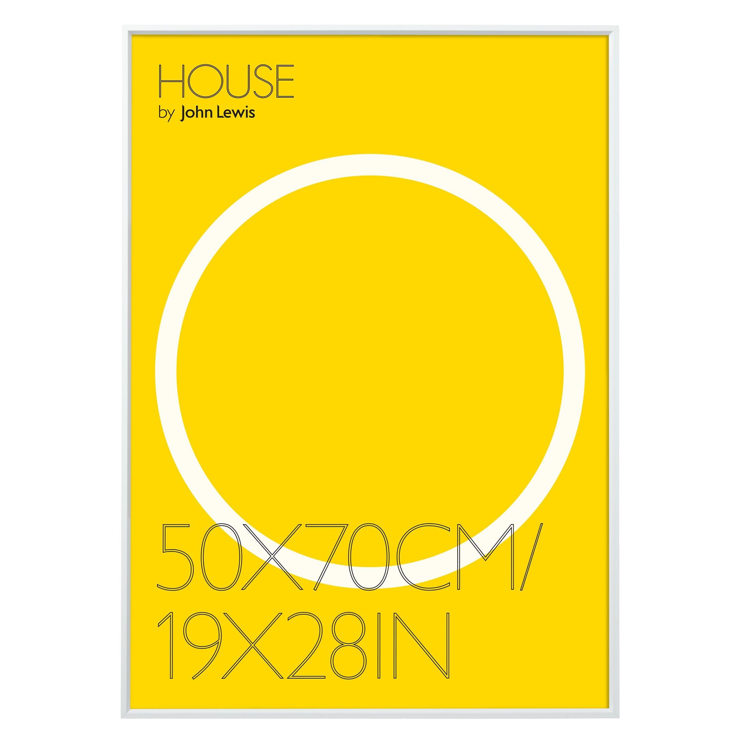 House by John Lewis Aluminium Photo Frame, 50 x 70cm, White