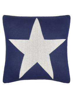 John Lewis Stars & Stripes Cushion, Red/Blue, Red/Blue