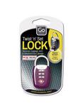 Go Travel 357 Twist 'n' Set TSA Padlock, Assorted Colours