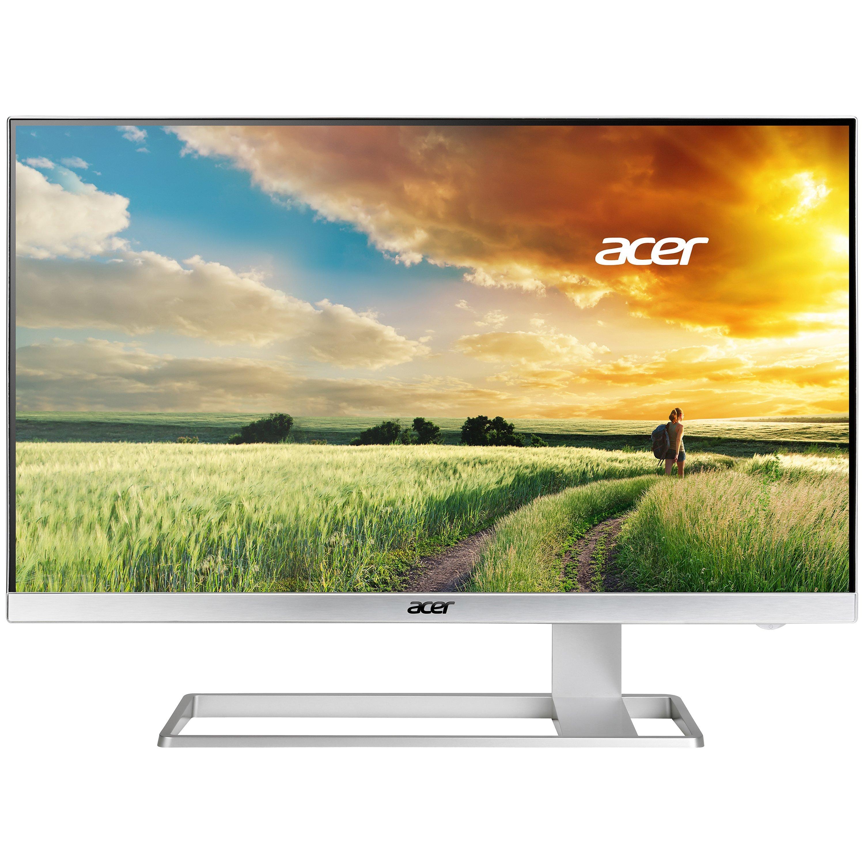 Acer S7 S277HK 4K Ultra HD LED PC Monitor, 27", Silver
